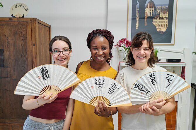 2-Hour Chinese Calligraphy with an Artist in Shanghai, China - What You Actually Make: A Folding Fan With Your Character