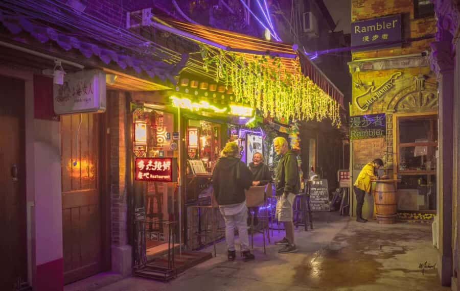 Shanghai: 4-Hour Nightlife Adventure & Tasting Bike Tour - Former French Concession and Jingan: the nightlife changes district by district