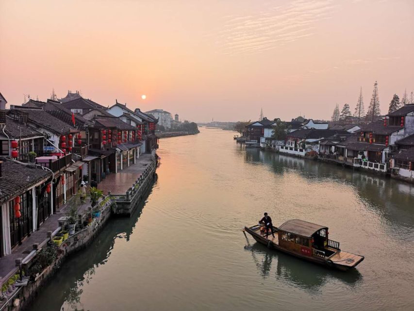 Shanghai Highlights and Zhujiajiao Water Town Private Tour - Zhujiajiao Water Town: Canal Gondola Time in a 400-Year-Old Setting