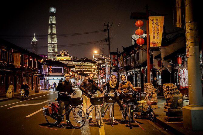 Shanghai Small-Group Night Tour by Bike - The bikes, helmets, and pacing you should expect
