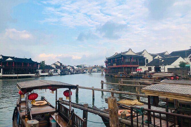 Zhujiajiao Water Town and Shanghai City Private Day Tour - Zhujiajiao Ancient Town: canals, shops, and a boat ride