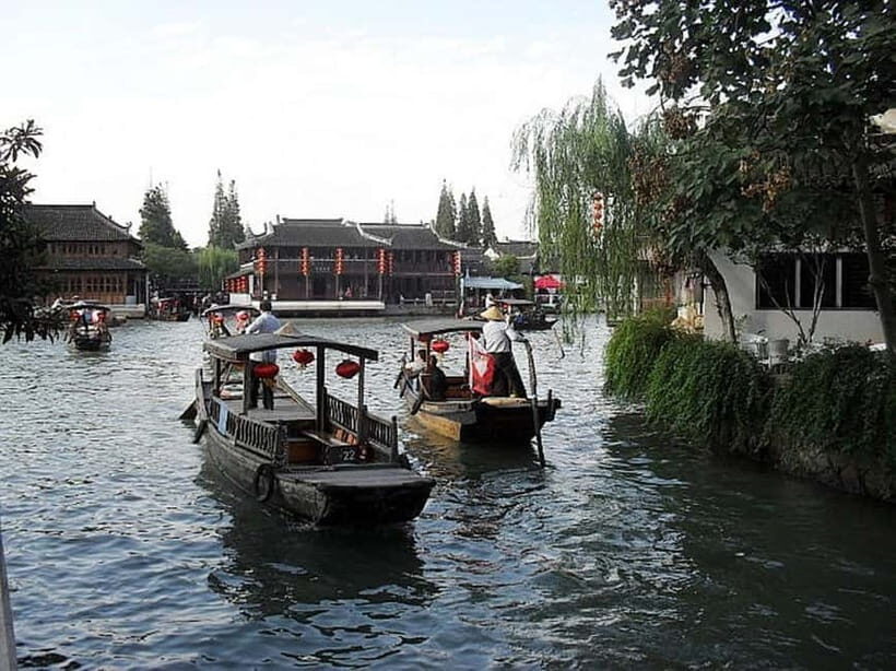 Zhujiajiao with Private Customized Shanghai City Highlights - The private gondola ride on Zhujiajiao’s old canal